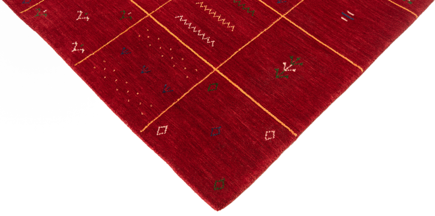 Handloom Rug Red 197 x 145 cm