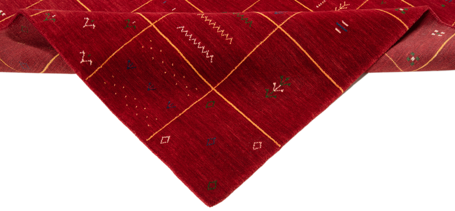 Handloom Rug Red 197 x 145 cm