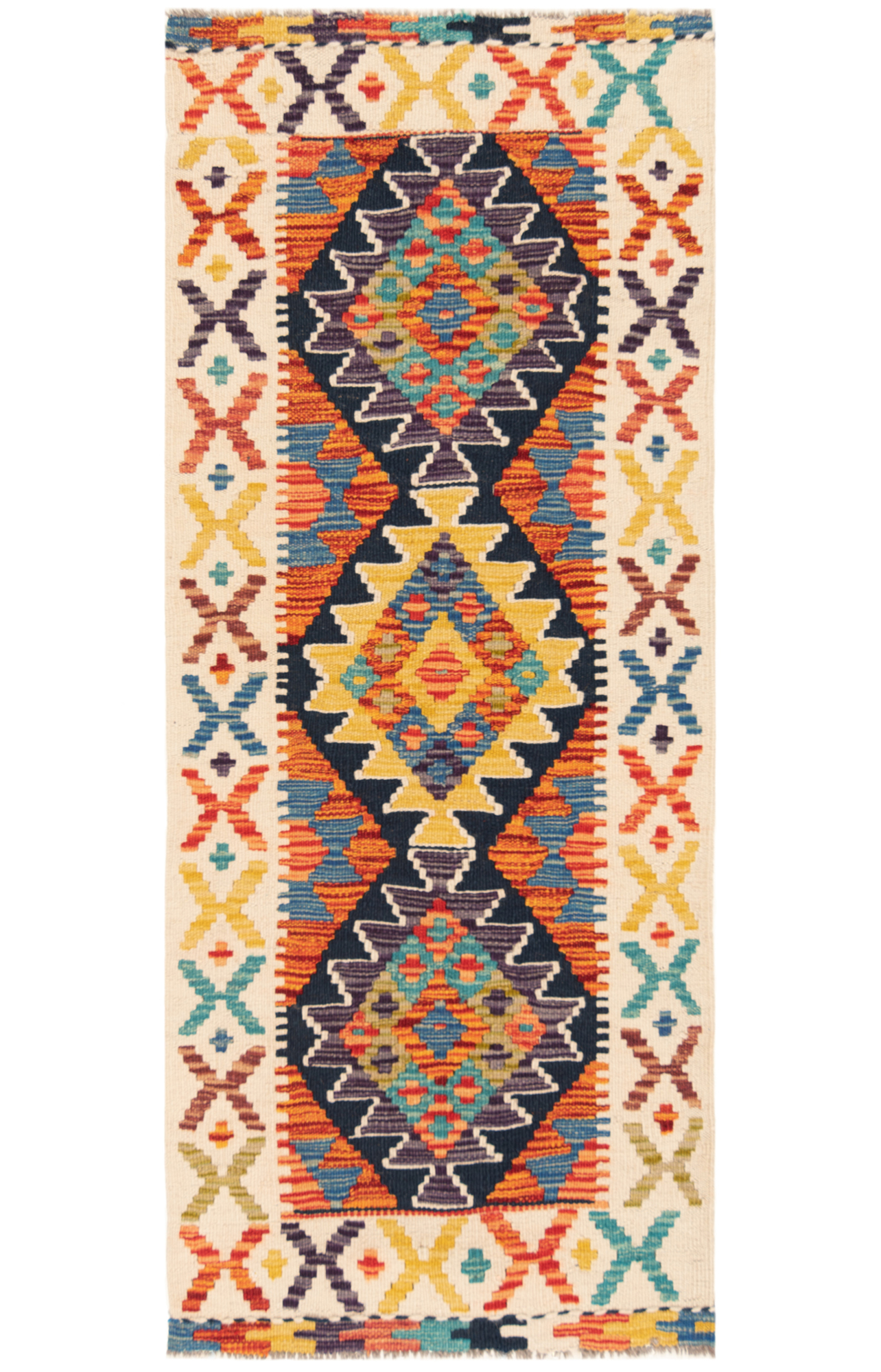 KIlim Afghan Blue 148 x 62 cm