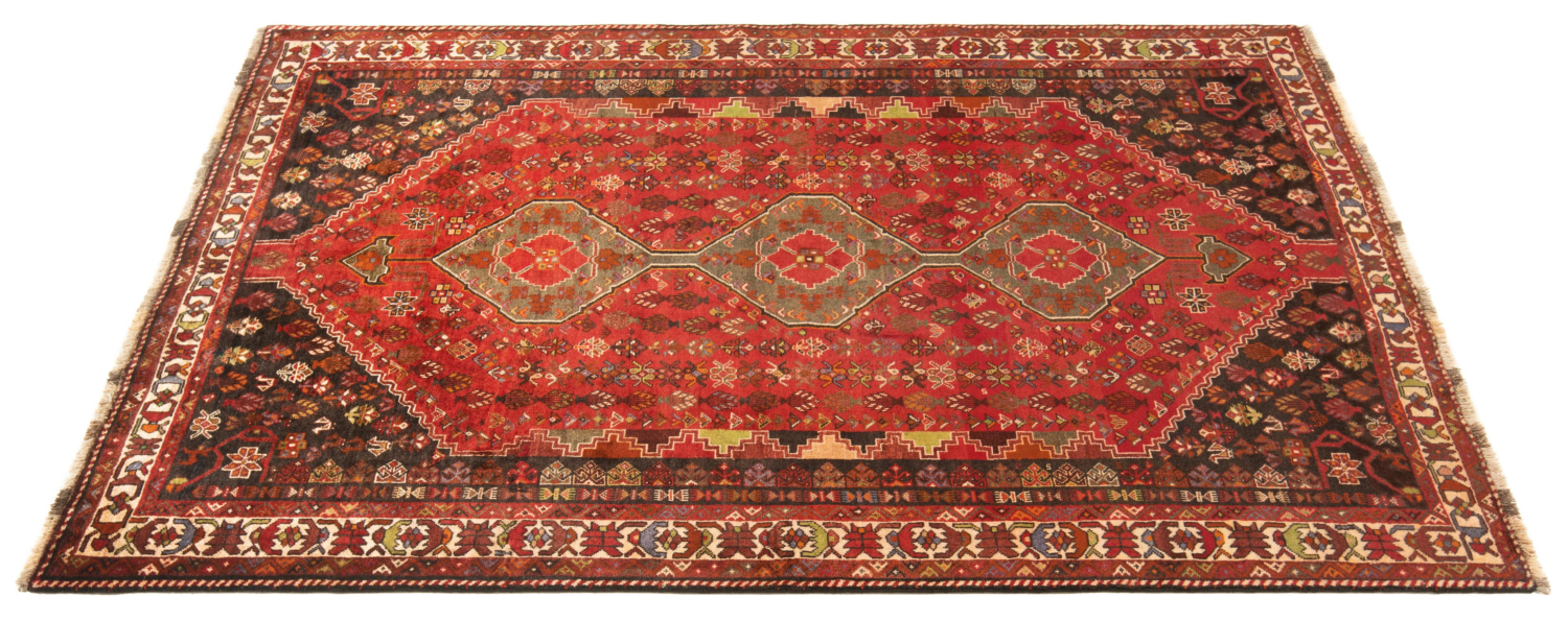 Shiraz Qashqai Persian Rug Red 257 x 171 cm