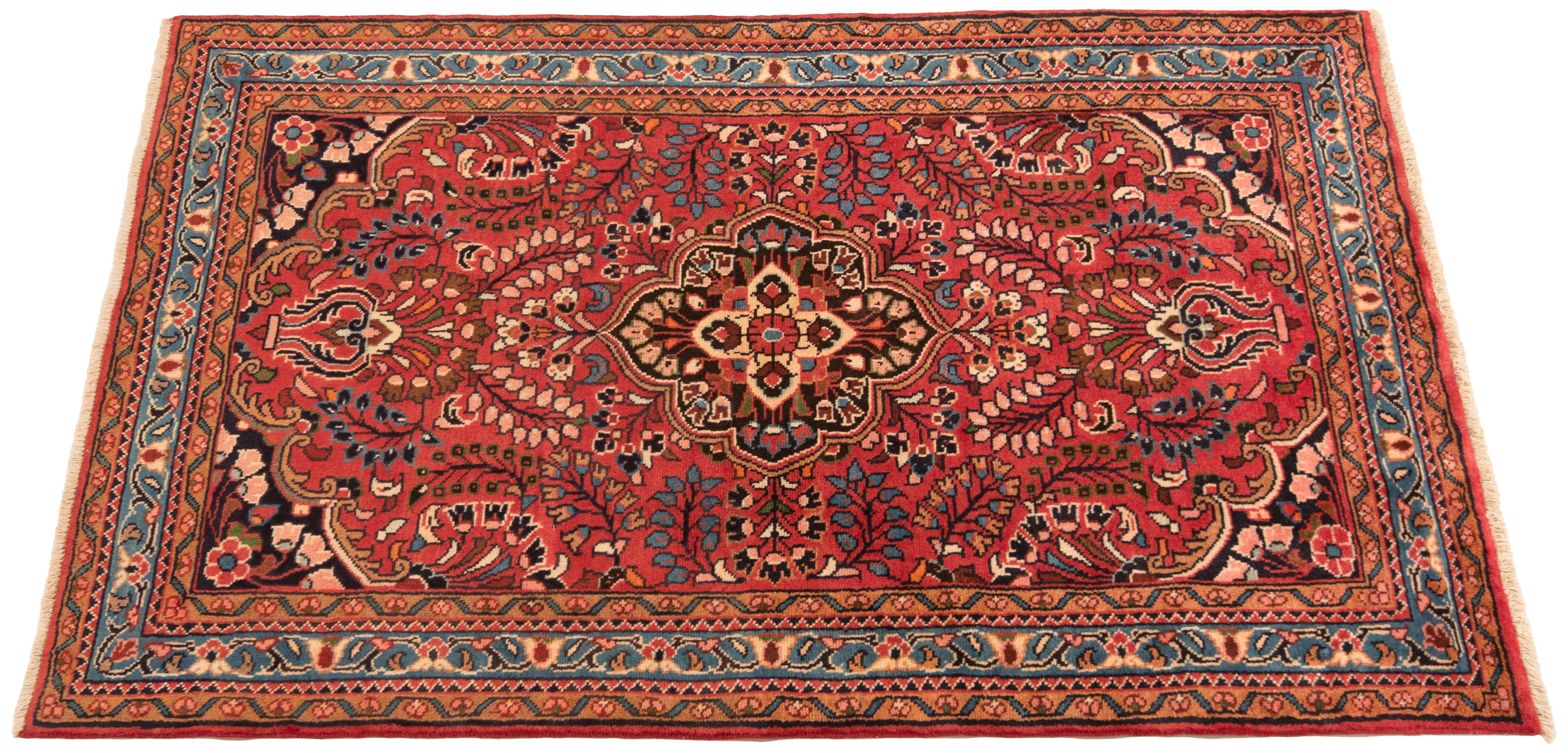 Tappeto Salotto/Sala Uzbek Kazak Extra Fondo Rosso 268×180-N.13189 – Lilian  Tappeti